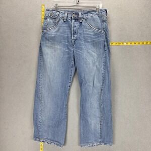 Vintage Levis Engineered Jeans Womens Blue Twisted Button Fly Fits 32x25